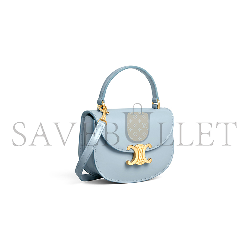 CELINE MINI BESACE CLEA IN SHINY CALFSKIN 10L063ETZ.07PB (15.5*11.5*5cm)